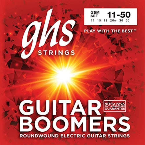 GHS Boomers Medium GBM Nickel-Plated Steel (.011–.050) .11–.50 strings
