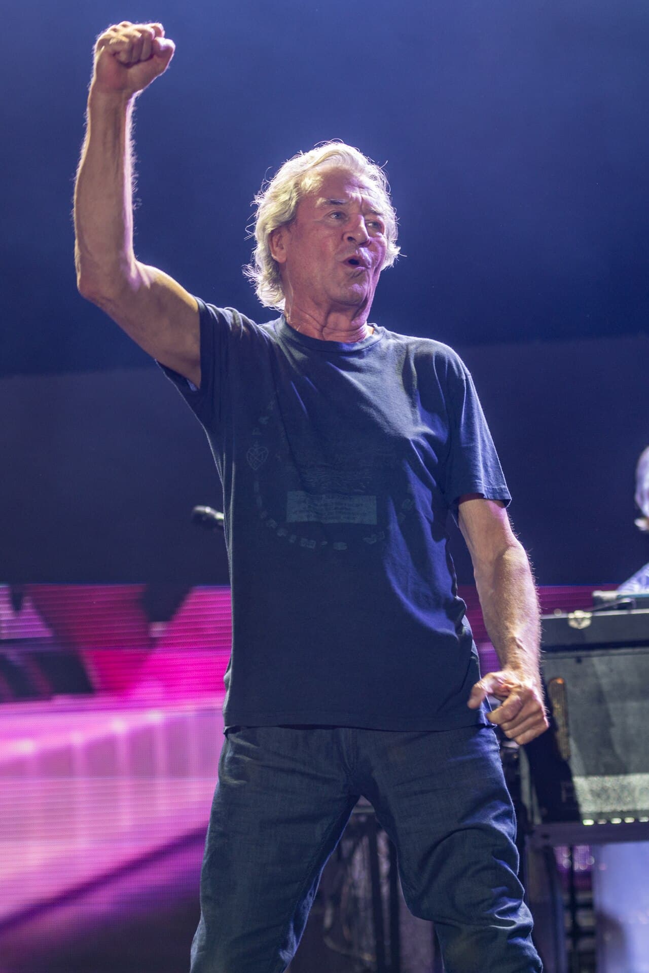 Ian Gillan, Deep Purple vocalist, performing live in 2022