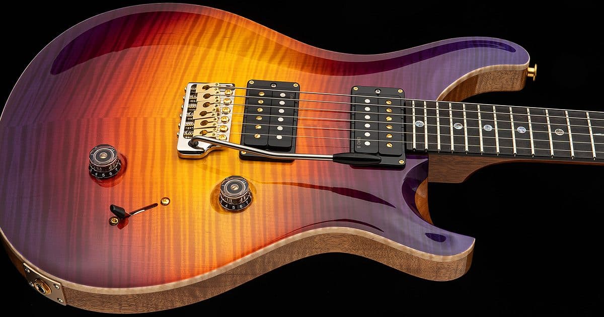 PRS Astryx Limited Edition electric guitar in the Ocaso sunset fade finish with Solecito sun inlay