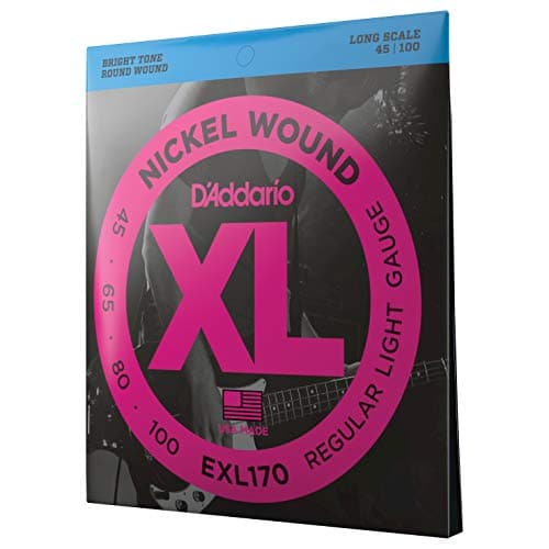 D'Addario EXL170 XL Nickel Wound Bass Regular Light (.045-.100) .45–.100 strings
