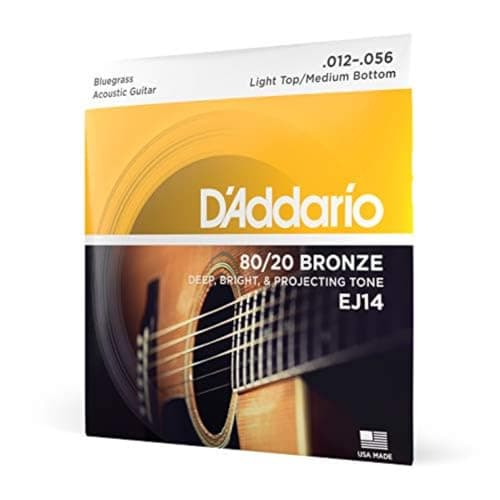 D'Addario EJ14 80/20 Bronze Light Top/Medium Bottom (.012–.056) .12–.56 strings
