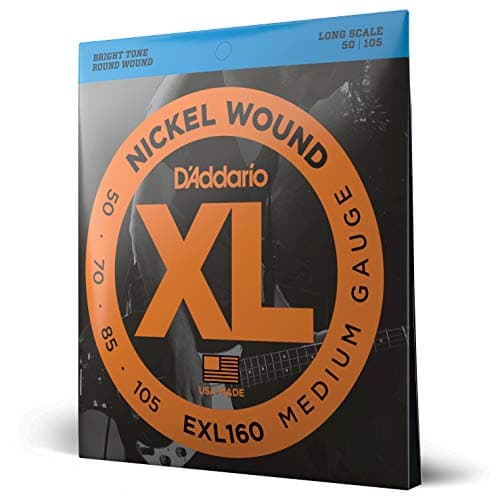 D'Addario EXL160 Nickel Wound Bass (.050-.105) .50–.105 strings