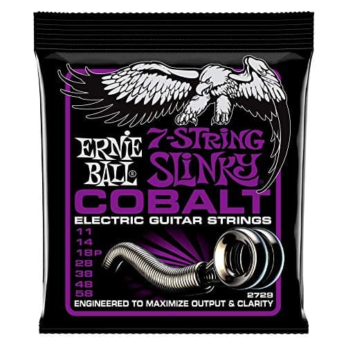 Ernie Ball 7-String Power Slinky Cobalt (.011–.058) .11–.58 strings