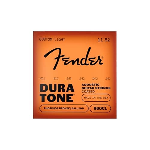 Fender Dura-Tone 860CL Coated Phosphor Bronze (.011–.052) .11–.52 strings