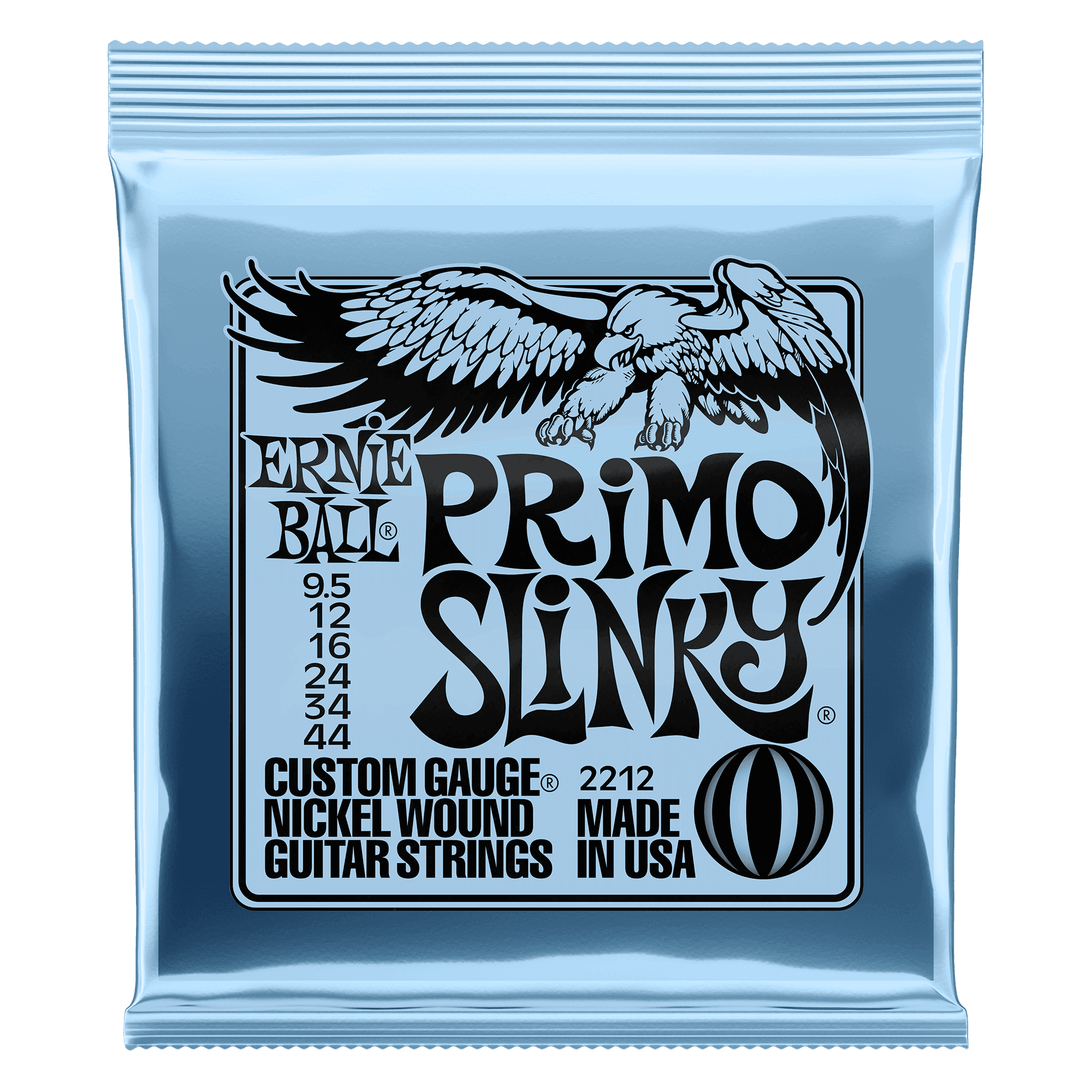 Ernie Ball Primo Slinky (.0095–.044) .9.5–.44 strings