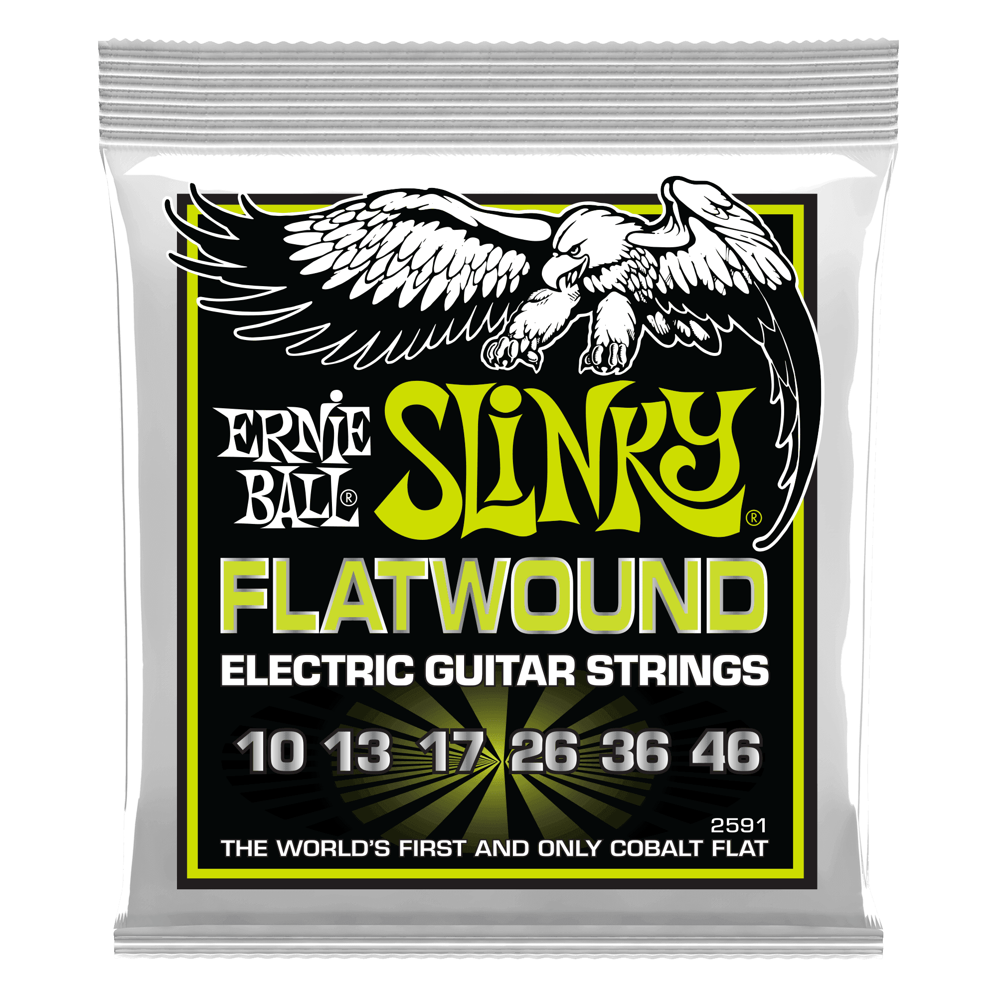 Ernie Ball Regular Slinky Cobalt Flatwound (.010–.046) .10–.46 strings