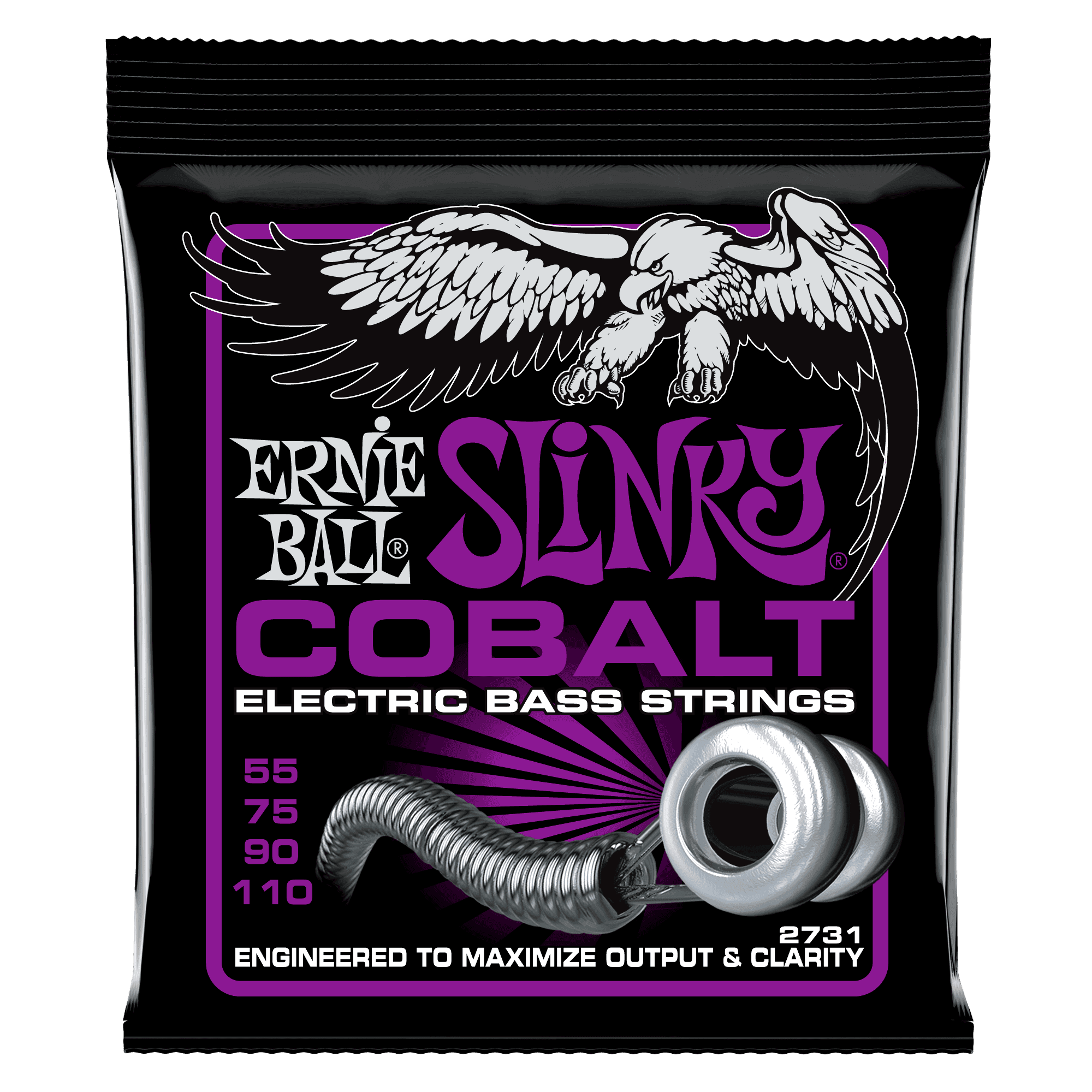 Ernie Ball Power Slinky Cobalt Bass (.055–.110) .55–.110 strings