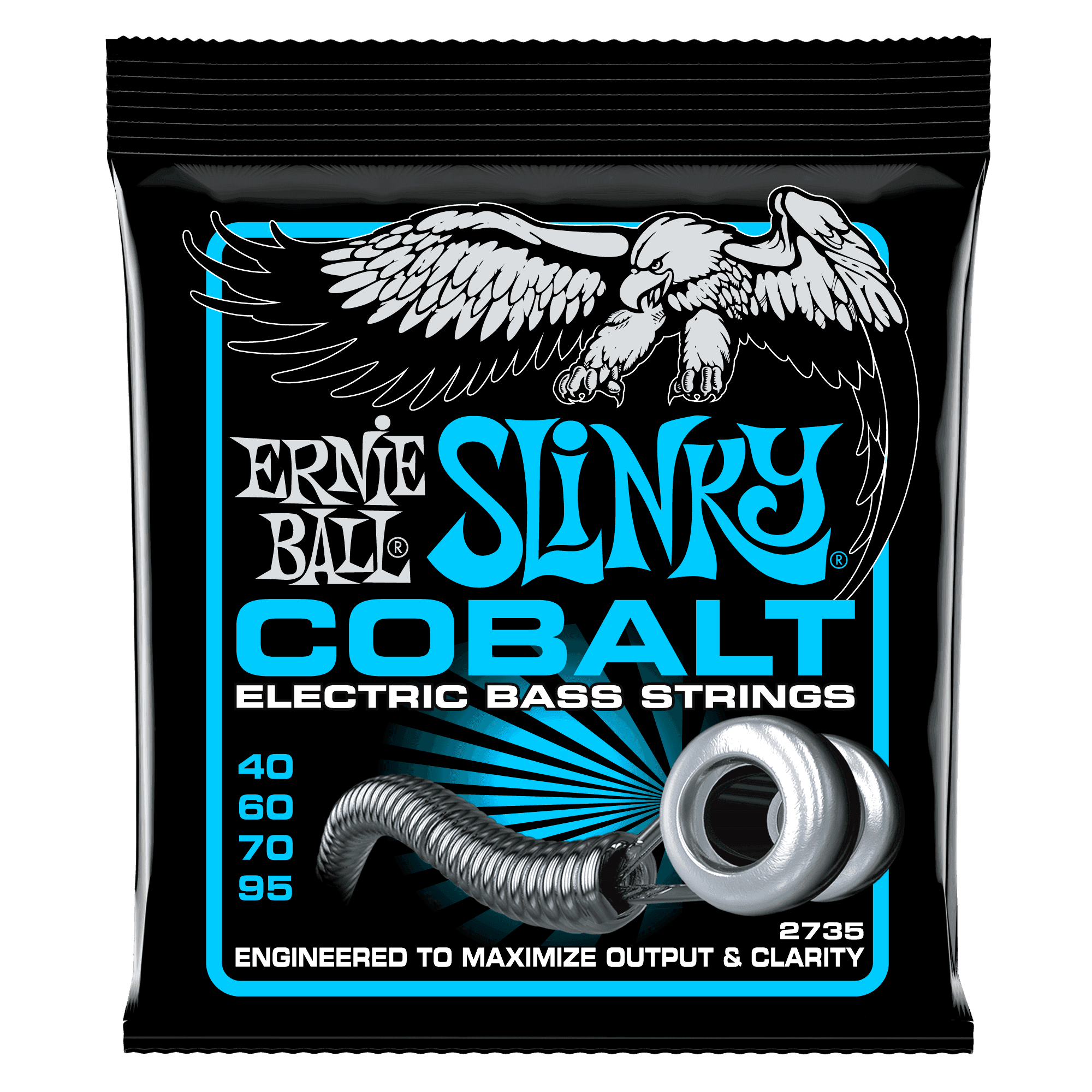 Ernie Ball Extra Slinky Cobalt Bass (.040–.095) .40–.95 strings