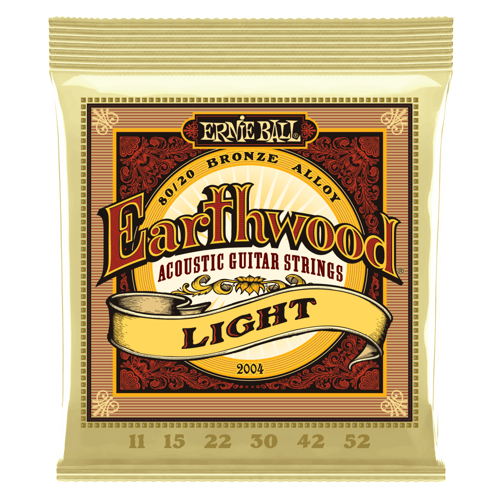 Ernie Ball Earthwood 80/20 Bronze Light (.011–.052) .11–.52 strings