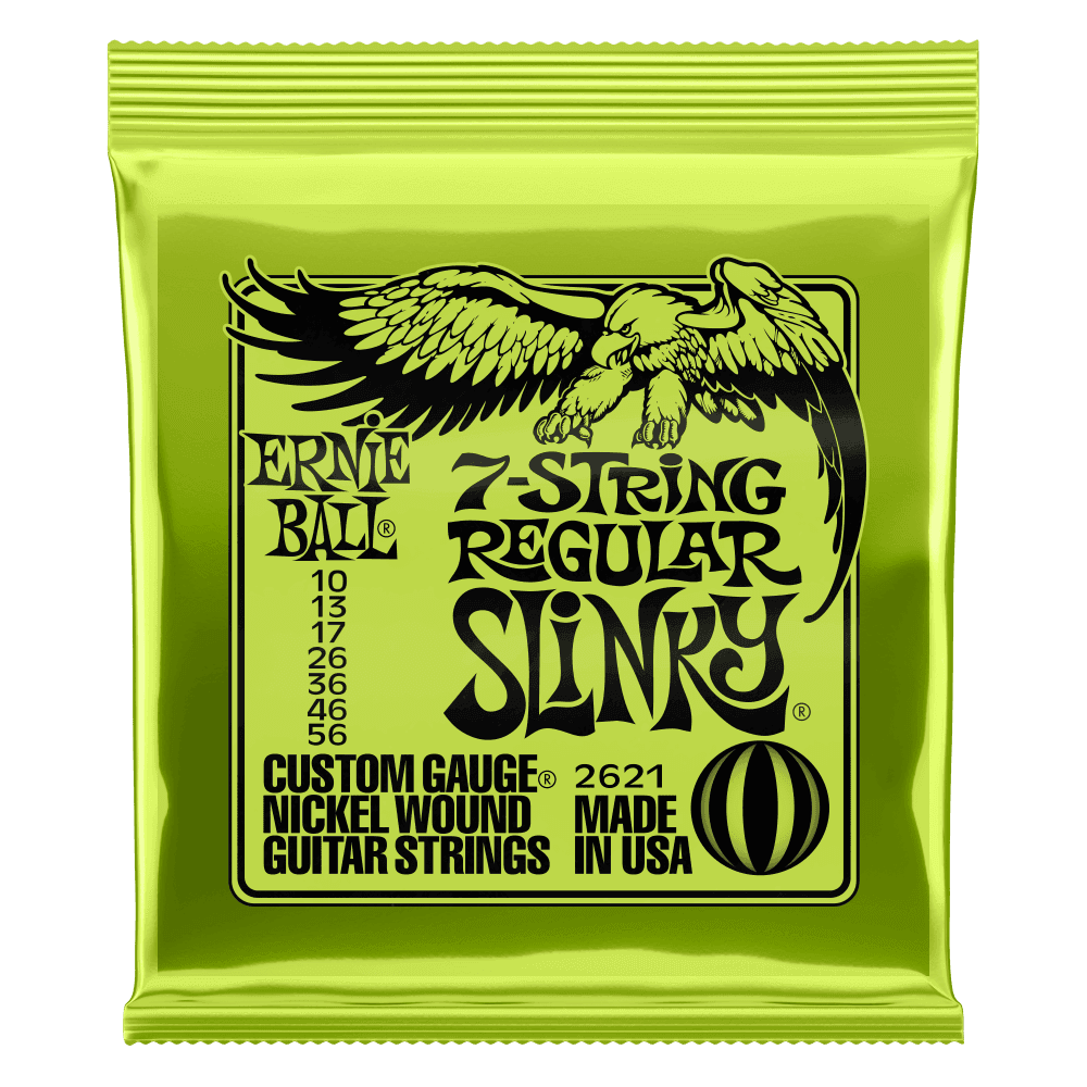Ernie Ball Regular Slinky 7-String (.010–.056) .10–.56 strings