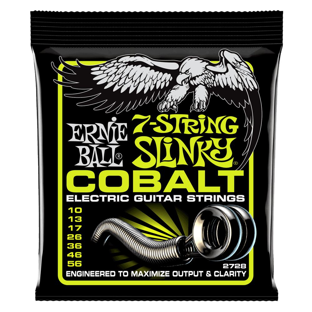 Ernie Ball 7-String Regular Slinky Cobalt (.010–.056) .10–.56 strings