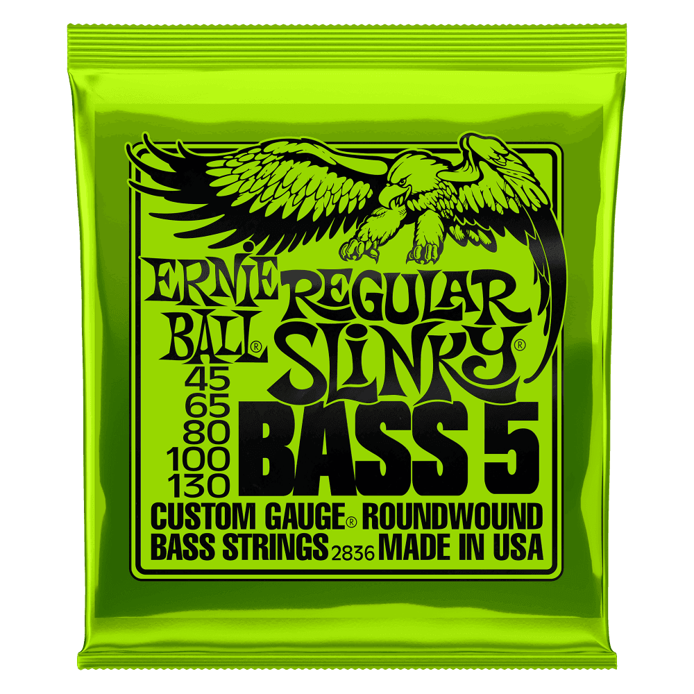 Ernie Ball 5-String Regular Slinky Bass (.045–.130) .45–.130 strings